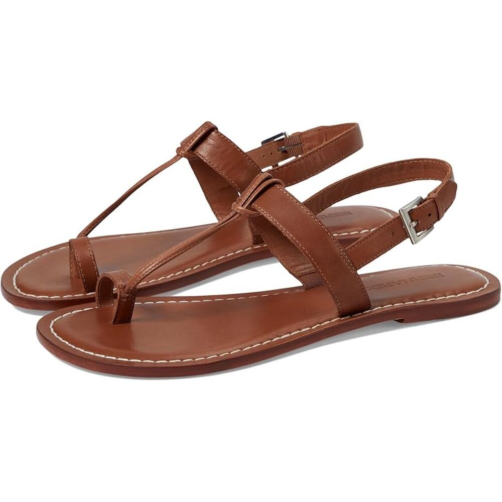 Bernardo Womens Maverick 2 Toe Ring Sandals US 6.5 M Brown Leather EUC